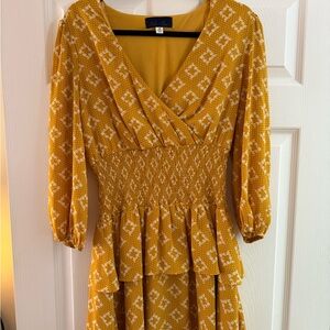 Yellow Mini Dress